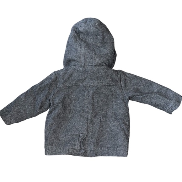 🔥 5 for $30 🔥 Old Navy Infant Wool Blend Pea Coat Gray | 6-12M - Picture 2 of 3